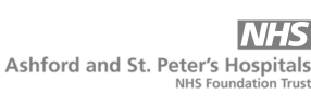 NHS Ashford and St Peters Hospitals Logo - Physiobuddie, leading digital physiotherapy platform